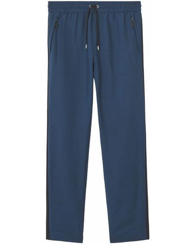 Burberry Pantalon de jogging à patch logo - Bleu