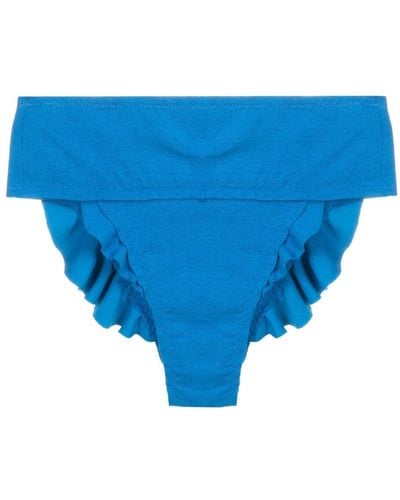 Clube Bossa Jasper Ruffled Bikini Bottoms - Blue