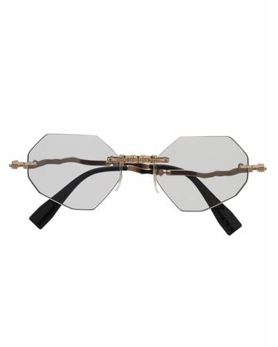 Kuboraum Sonnenbrille mit geometrischem Gestell - Schwarz