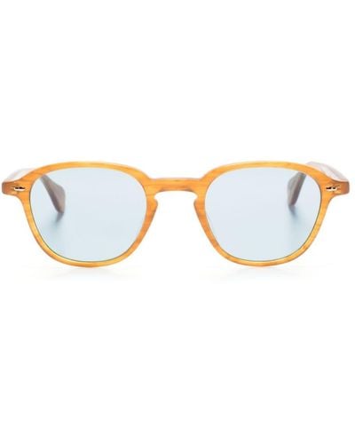 Garrett Leight Gilbert square-frame sunglasses - Blau