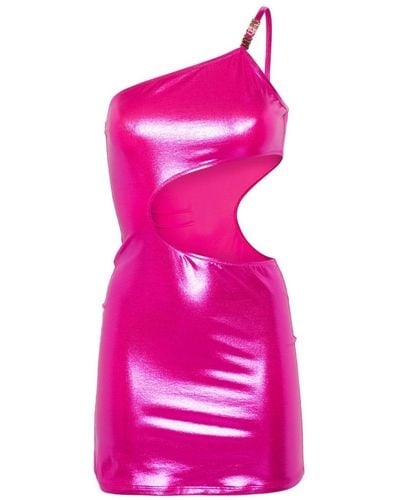 Moschino Lamé Beach Mini Dress - Pink