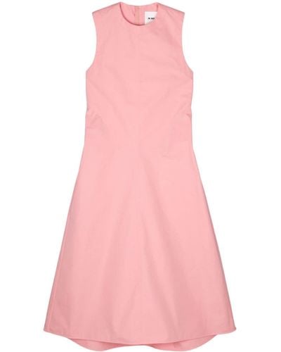 Jil Sander A-line Poplin Dress - Pink