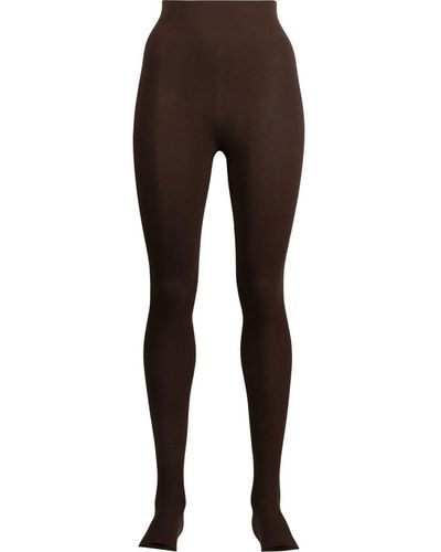 Laneus High-waisted Stretch leggings - Brown