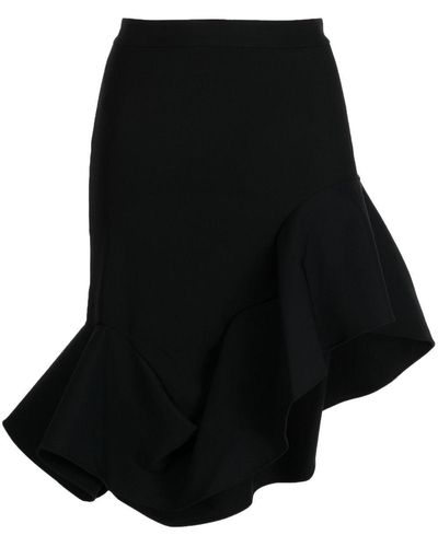 JNBY Asymmetric Midi Skirt - Black