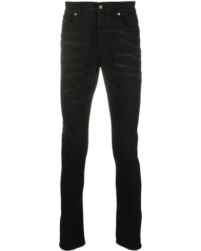 Saint Laurent Jeans skinny con cinque tasche - Nero
