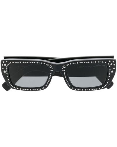 Moncler X Palm Angels Square-frame Sunglasses - Black
