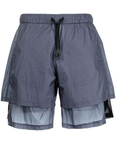 McQ Breathe Layered Shorts - Gray