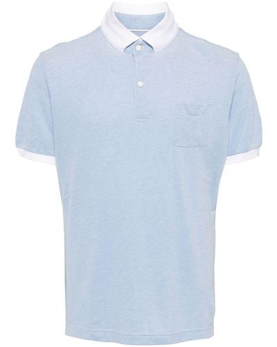 Private Stock The Midas Cotton Polo Shirt - Blue