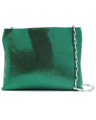 Rabanne Pixel Soft Shoulder Bag - Green