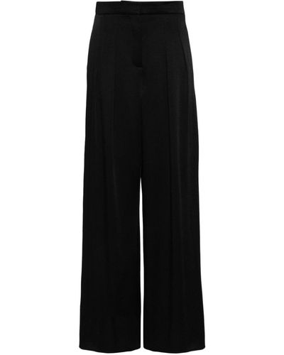 JOSEPH Pleat-detailing Concealed-fastening Tailored Trousers - Black