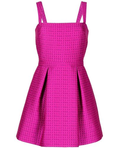 Alexis Sleeveless Pleated Minidress - Pink
