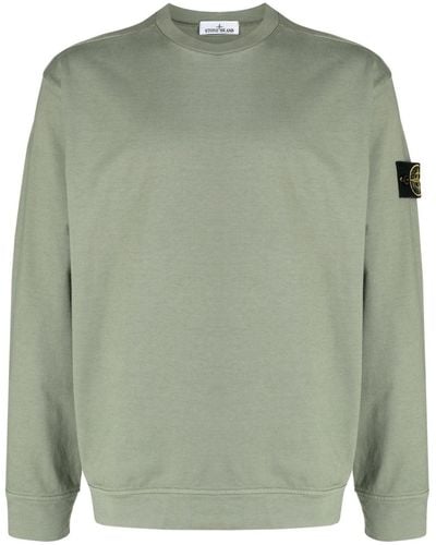 Stone Island Sweater Met Compass-logopatch - Groen