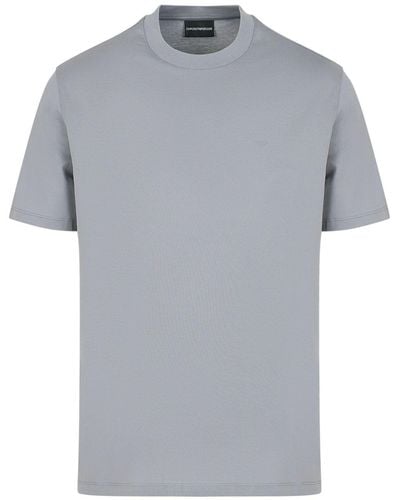 Emporio Armani Double-faced Jersey T-shirt - Gray
