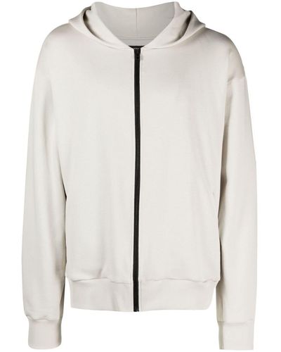 Styland Long-sleeve Organic Cotton Hooded Jacket - White