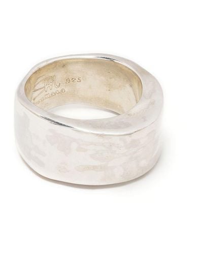 Rosa Maria Chunky Sterling Silver Ring - White