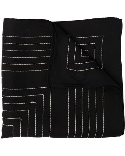 Totême ロゴ スカーフ - ブラック