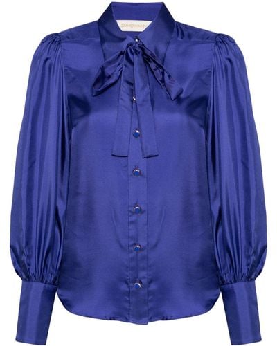 Zimmermann Natura silk blouse - Blau