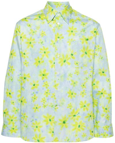 Marni Parade Floral-motif Shirt - Green