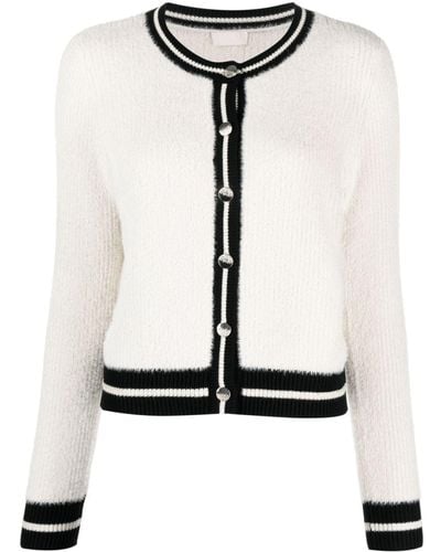Liu Jo Two-tone Knitted Cardigan - White