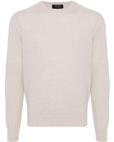 Dell'Oglio Crew-neck Cashmere Sweater - White