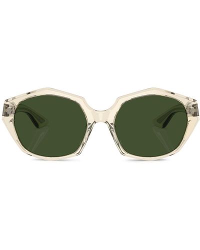 Oliver Peoples Gafas de sol con montura oversize transparente - Verde