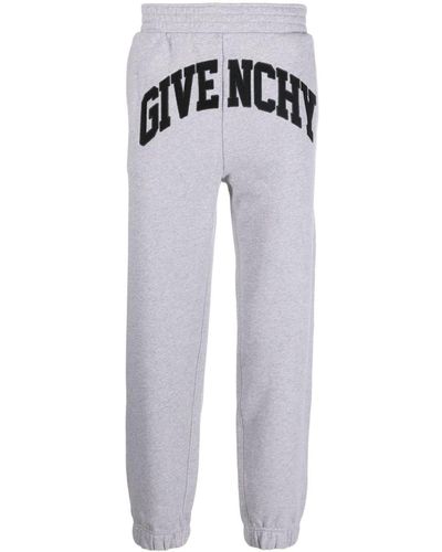 Givenchy Logo-patches Cotton Track Trousers - Blue