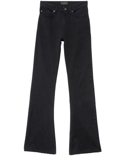 Balenciaga Mid-rise Bootcut Jeans - Blauw