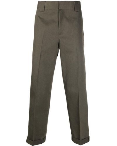 Golden Goose Straight-leg Cropped Trousers - Grey