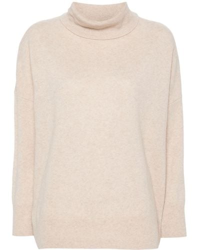 Max & Moi Praire Roll-neck Sweater - Natural