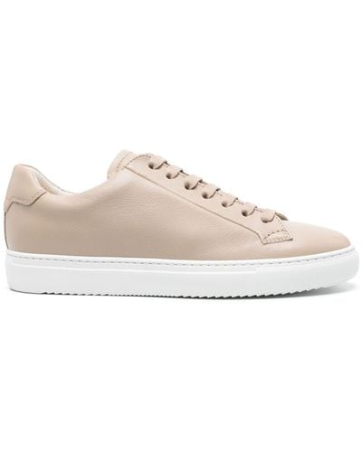 Doucal's Lace-up Leather Sneakers - Pink