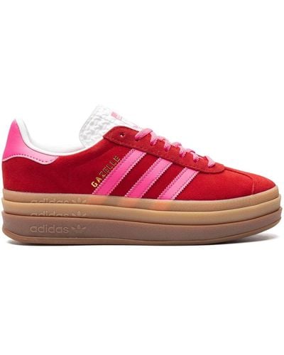 adidas Gazelle Bold Leather Sneakers - Red