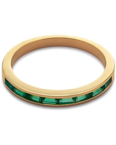 Monica Vinader Mini Baguette Half Eternity Ring - Mettallic