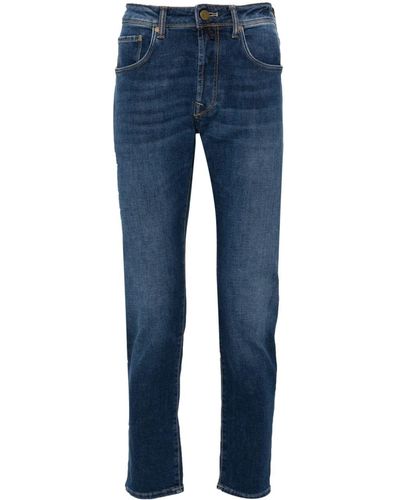 Incotex Low-rise Slim-fit Jeans - Blue