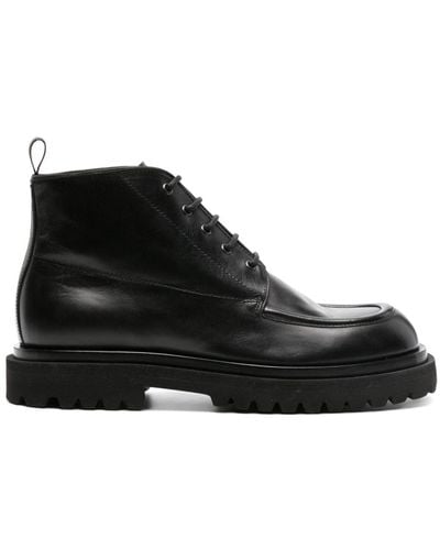 Officine Creative Ultimate 009 Leather Lace-up Boots - Black