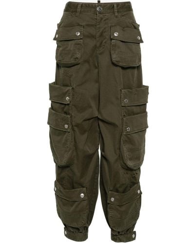 DSquared² Multi-pocket Cargo Trousers - Green