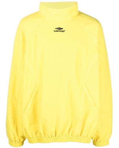 Balenciaga Sweatshirt im Oversized-Look - Gelb