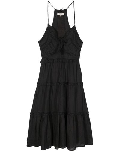 Sea Cole Tiered Midi Dress - Black
