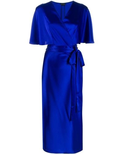 ESCADA Kleid mit V-Ausschnitt - Blau