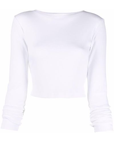 Styland Organic Cotton Cropped Top - White