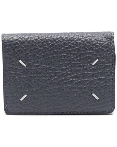 Maison Margiela Four-stitch Leather Wallet - Grey