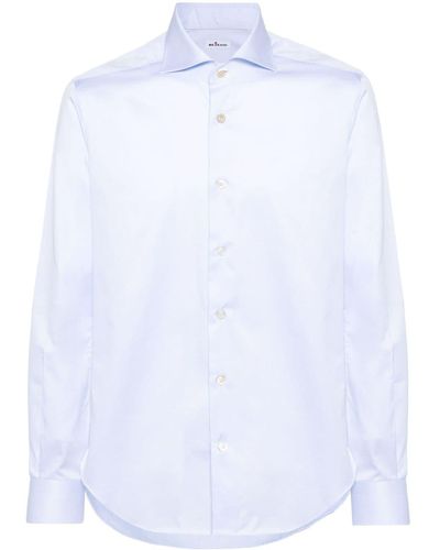 Kiton Long-sleeve Cotton Shirt - White