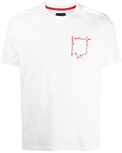Kiton ロゴ Tシャツ - ホワイト
