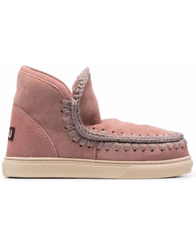 Mou Slip-on Ankle Boots - Pink