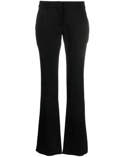 Acne Studios Low-rise Flared Trousers - Black