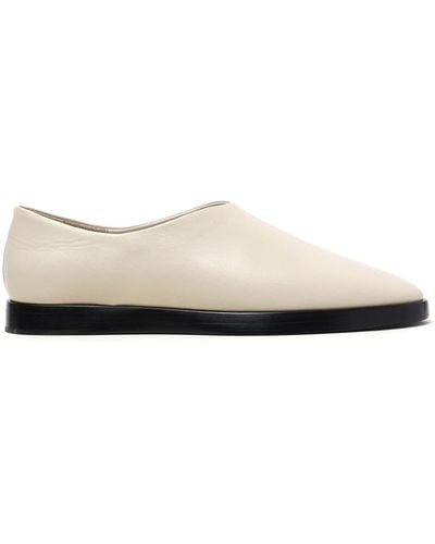 Fear Of God Almond-toe Leather Loafers - White