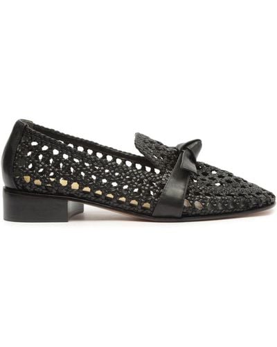 Alexandre Birman Clarita 30mm Leather Loafers - Black