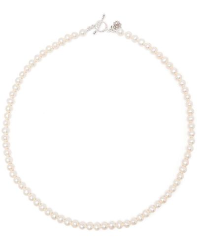 Dower & Hall Collar con perlas de agua dulce - Blanco