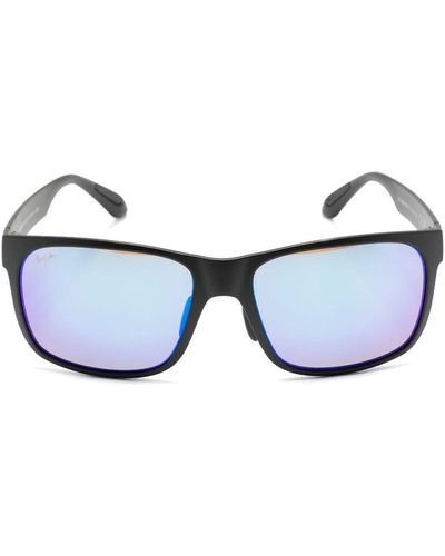 Maui Jim Red Sands Sonnenbrille mit eckigem Gestell - Blau