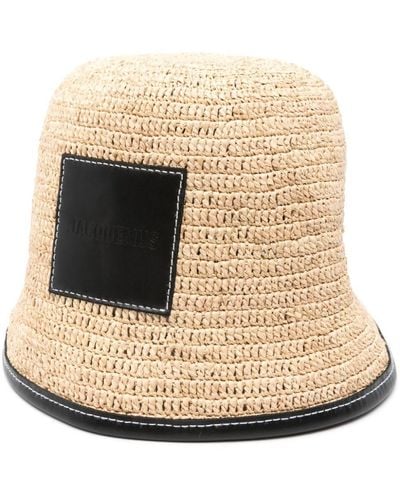 Jacquemus Le Bob Soli Bucket Hat - Natural