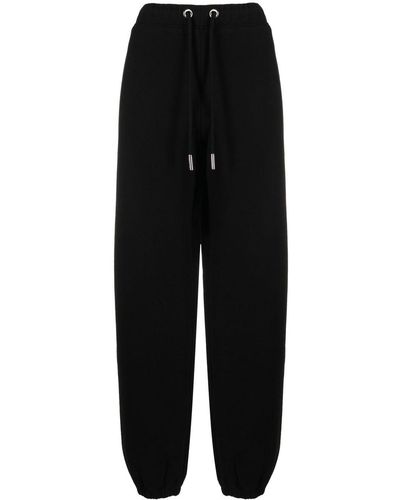 Moncler Pantalon de jogging à patch logo - Noir